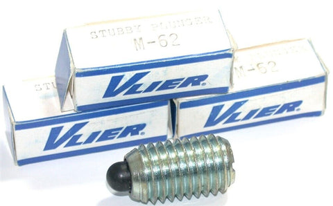 Lot of 3 New Vlier M-62 5/8"-11 1-1/16" Thread Length Stubby Spring Plungers