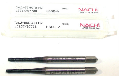 Lot of 2 Nachi 97738 H5 Viper Taflet Form Bottom Tap 2-56NC B H2 HSSEV L6957 New