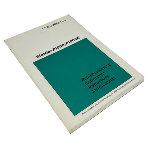 Mettler P1000/P1000N Instruction Manual