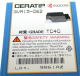 Lot of 10 New Kyocera Ceratip TC-40 Indexable Carbide Inserts GVR15-062