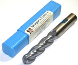 Niagara 33964 1/2" Diameter 1/2 Shank 4 Flute TiCN Coated HSS Ball End Mill