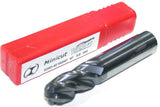 YG-1 Minicut 6200-40160NF 5/8" Diameter 4 Flute Carbide TiAlN Coat Ball End Mill