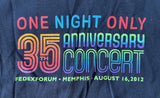 Anvil Men's Elvis 35th Anniversary Concert 2012 Black Short Sleeve Shirt Size L