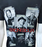 Anvil Men's Stone Sour Band Graphic Black Short Sleeve Shirt Size Medium