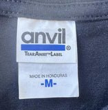 Anvil Men's Kiss Band Graphic Black Short Sleeve Shirt Size Medium