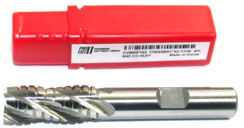 ProCut II CV90RF143 7/16" Diameter 4 fl TiCN Coated Roughing Finishing End Mill