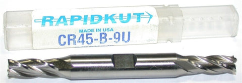 Rapidkut CR45-B-9U 9/32" diameter 4 Flute Double End HSS End Mill New