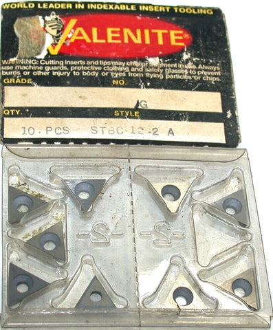 Lot of 9 Valenite STBC-12-2 A Carbide Turning Insert Shims SM-300
