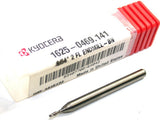Kyocera 1625-0469.141 3/64" Carbide Ball Endmill 2FL 1/8" Shank New