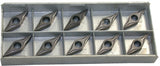 Lot of 10 New Iscar VNMG 2.5-0-NF IC907 Carbide Coated Turning inserts 05505157
