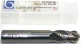 Blue Chip 49150032 1/2" Diameter 1/2in shank 4 Flute Solid Carbide Ball End Mill