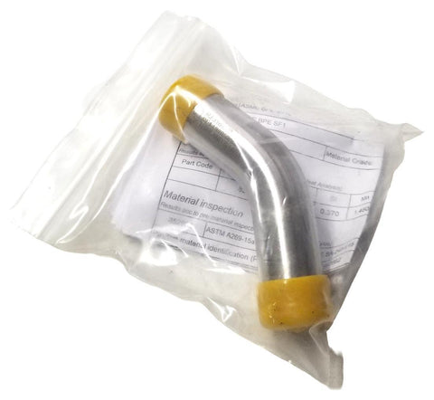 ASME BPE 1180898 45° Elbow RJ 316/L 1" SF1 HT#852962 SS316L DT-8