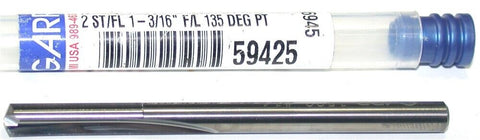 Garr Tool 59425 2-Flute Straight Flute Carbide .182" Reamer New