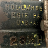 Hollands 23 1/2H Swivel Bench Vise W/ Jaw Covers