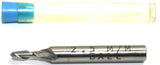 Richards 2.5mm Diameter 3/16" Shank 2 Flute HSS Ball End Mill