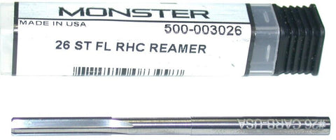 Monster Tool 500-003026 4-Flute Straight Flute .1470" #26 Carbide Reamer New