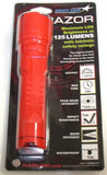 Bright Star Razor 60102 LED Powered Orange Flashlight 125 Lumens Battery