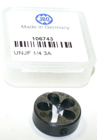 JBO 1/4"-28 UNJF-3A Adjustable Steel Thread Die 106743 Made in Germany New