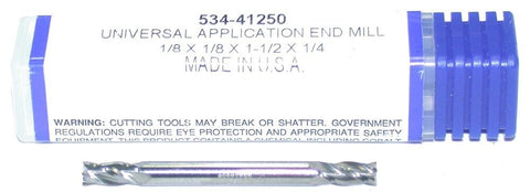 Best Carbide 534-41250 1/8" Diameter 4-Flute Carbide Double End End Mill
