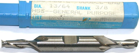 Niagara 28069 13/64" diameter 3/8" Shank 4 Flute HSS End Mill New