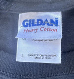 Gildan Men's Forgiven Peace To Men Graphic Black Short Sleeve Shirt Size Large