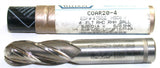 Weldon 47552 5/8" Diameter 5/8" Shank 4 Flute HSS Ball End Mill COAR20-4