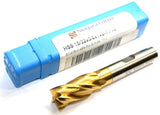 Niagara N40150 15/32" diameter 4 Flute Center Cutting TiN Coated End Mill 40151