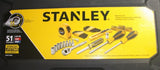 Stanley STMT74864 51-Piece Mixed Tool Set w/ Case SAE & Metric – Home Repair Kit