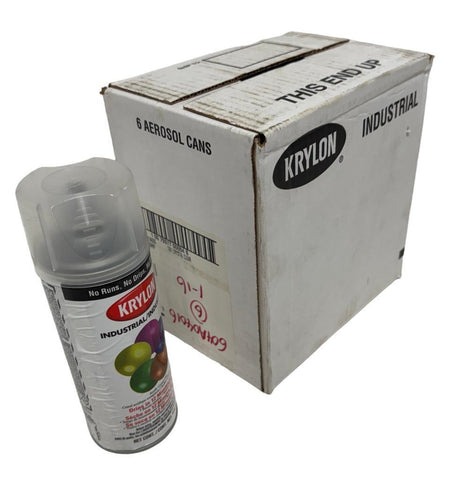 Krylon K01301A00 Industrial Spray Paint Acrylic Crystal Clear 11 Oz 6-Pack