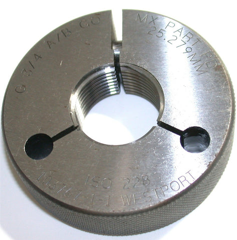 Westport G 3/4 BSPP Go Thread Ring Gage