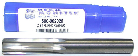 Monster Tool 500-002025 6-Flute Straight Flute Letter Z .4130" Carbide Reamer