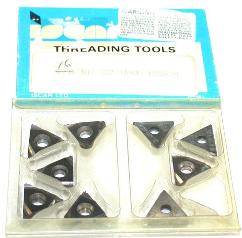 Lot of 9 New Iscar Carbide Threading inserts 16ER 32 UNJ IC50M