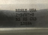 Besly 2-5/8"-8 Hand Tap 6 Flute NS HS GH3 L0584