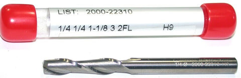 YG-1 Minicut 2000-22310 1/4" Diameter 1/4" Shank 2 Flute Carbide End Mill New