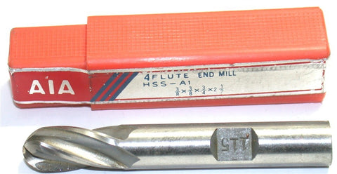 AIA 3/8" Diameter 3/8" Shank 4 Flute HSS Ball End Mill