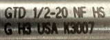 GTD 1/2-20 NF Plug Hand Tap 3 Flute HS GH3 USA K3007
