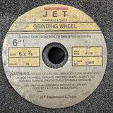 Jet Equipment & Tools 576207 Grinding Wheel 36 Grit 4138 RPM 6" X 3/4"