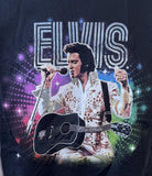 Anvil Men's Elvis 35th Anniversary Concert 2012 Black Short Sleeve Shirt Size L