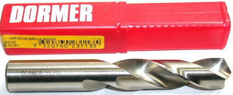 Dormer A230 11/16" HSS Stub Drill