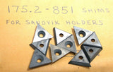 Lot of 10 New Sandvik 175.2-851 Insert Shims