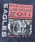 Anvil Men's Eagles MGM Grand Las Vegas 2011 Black Short Sleeve Shirt Size Large