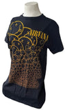Bay Island Women's Nirvana Smiley Faces Graphic Black Shirt Size Small
