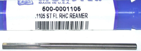 Monster Tool 500-0001105 4-Flute Straight Flute 0.1105" Carbide Reamer New