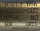 Besly USA 1"-8 Turbo Cut Hand Tap NC HS GH3