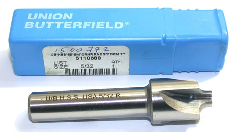 Union Butterfield 5110689 5/32" Radius Corner Rounding End Mill