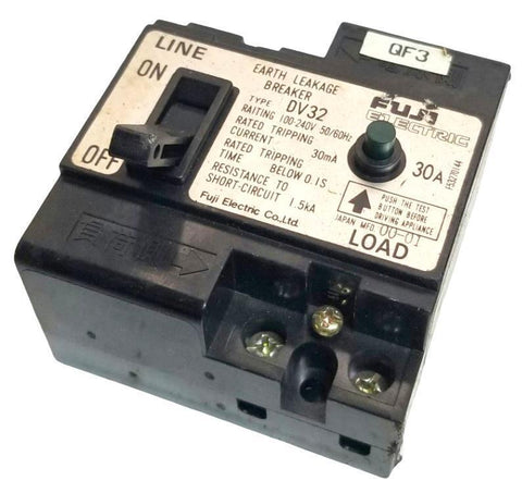 Fuji DV32 Earth Leakage Breaker 30A 100-240V 50-60Hz 30mA