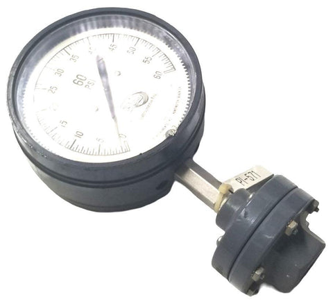 3D Instruments 25504-22B11GAD Pneumatic Air Gauge 0-60psi 504-22A
