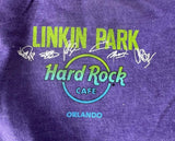 Hard Rock Cafe Women's Linkin Park Graphic Purple Short Sleeve Shirt Size Medium