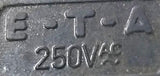 ETA AMP 44-100-P10 Pushbutton Circuit Breaker 250VAC