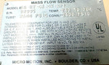 Micro Motion D6 Mass Flow Meter 6S-HY-CAJON/NPT Tube 2600Psig Conn. 2600Psig